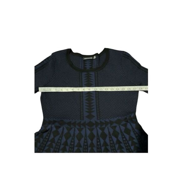 NINA LEONARD Fit and Flare Knit Geometric sweater  dress size XL - Picture 5 of 9